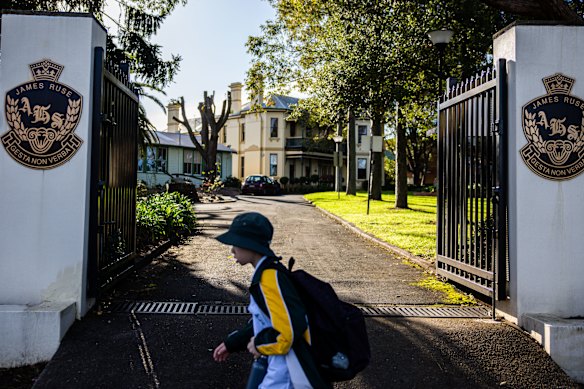Historic Barrengarry House, at James Ruse High School in Carlingford.