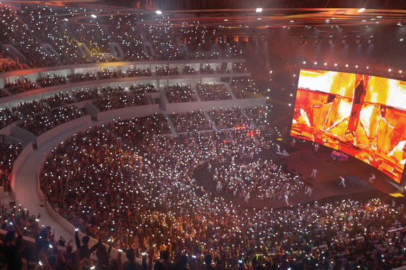 An artist’s impression of the Brisbane Live entertainment centre, now known as Brisbane Arena and set to be built for the 2032 Olympic and Paralympic Games.