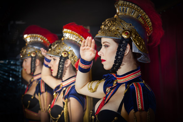 La Belle Rose soldiers in 'Cabaret'.