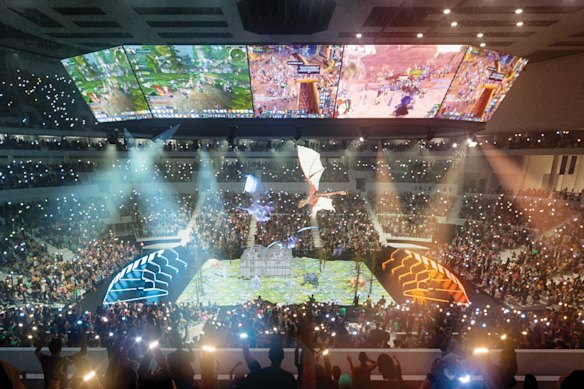 A 2019 concept design for the 17,000-seat Brisbane Live, which was earmarked for Roma Street at the time.