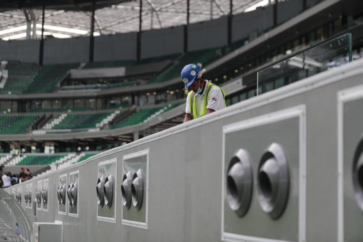Cooling' hats for World Cup 2022 stadium builders - World Soccer Talk