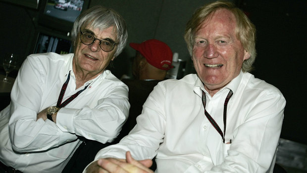 Bernie Ecclestone and Ron Walker in 2007.
