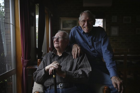Terry Goulden and John Greenaway have been together for 55 years.