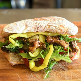Vegetarian ciabatta.