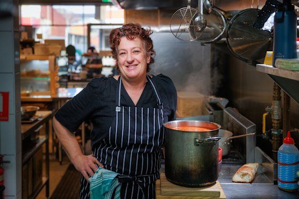 Michele Curtis from Henny's Food Store swears by soup in winter.