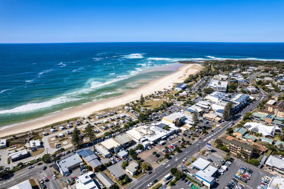 Property prices have risen in the Tweed Valley area, which includes Kingscliff.