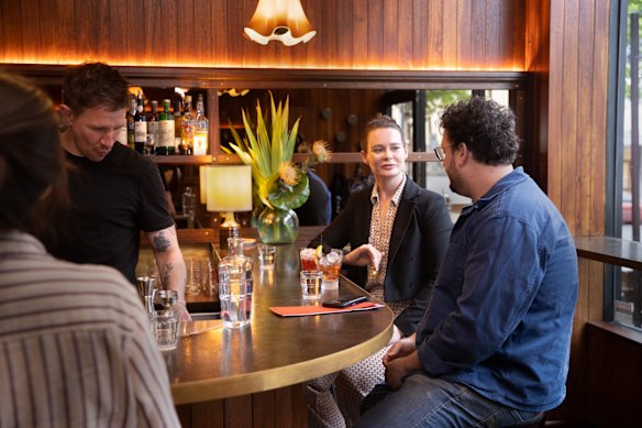 Khanh is a fan of the cocktails and gildas at Hands Down.