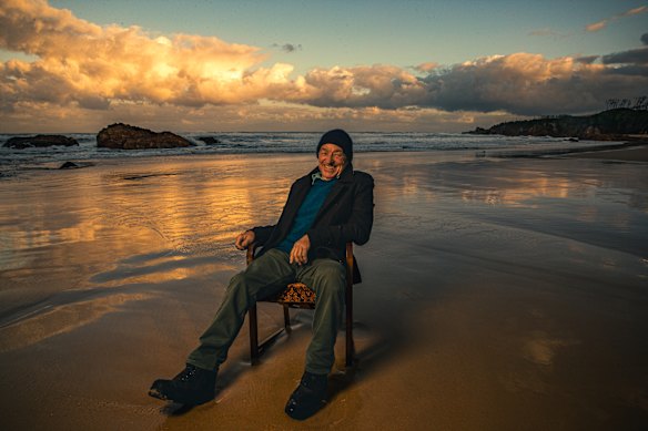 Leo Op den Brouw at Betka Beach, Mallacoota. Leo is the recipient of the OAM in the 2026 King's Birthday Honours, for his service to the community of East Gippsland
