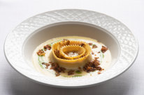 The go-to dish: Pappardelle ripiene (pasta filled with Jerusalem artichoke).