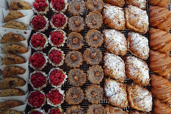 Assorted pastries at Amann Patisserie.
