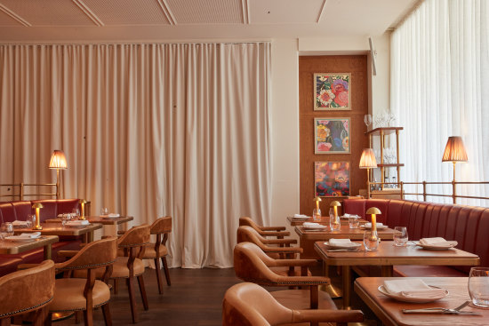 The grand dining room at Armorica Grand Brasserie.