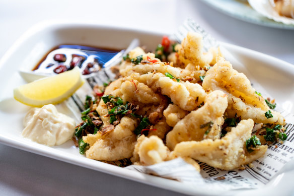 Salt and pepper calamari.