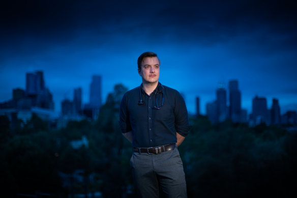 Doctor Gavin Wayne worked in Victoria’s hospital system during the “perfect storm” of the Omicron wave.