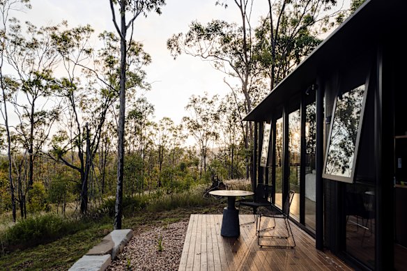 Wander’s pods are perched above and around the Overflow Estate winery.