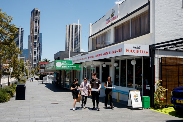 Fratelli Pulcinella has reopened smack-bang beside the soon-to-open Parramatta light rail tracks.