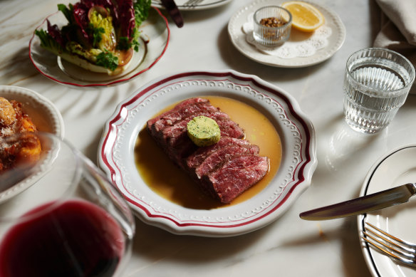 Flank steak with Cafe de Morris butter.
