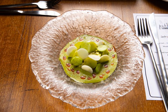 Salada de pepino compactada.