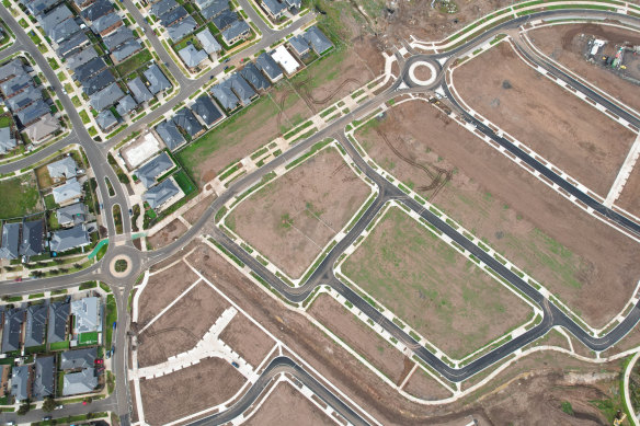 The urban sprawl in Melbourne’s western suburbs.