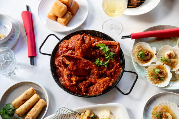 Go-to dish: Singapore chilli crab, market price.