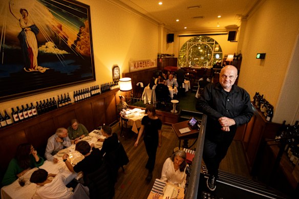 Con Christopoulos at Kafeneion, his first Greek restaurant.