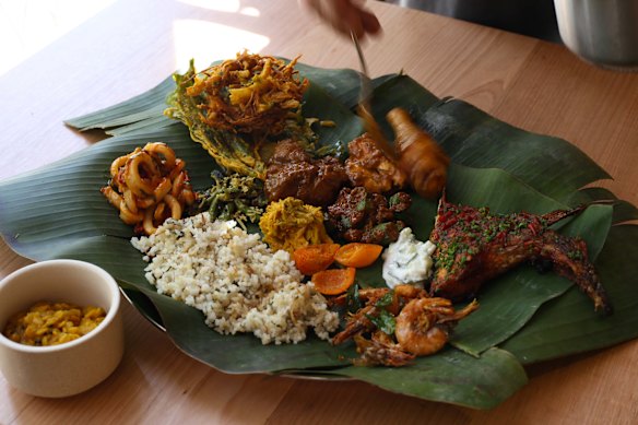 Part of the NYE feast at Sunda.