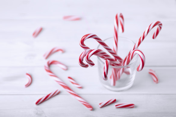 Candy canes should be seen but not eaten.