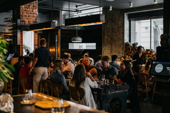 The buzzy dining room at Lennox Hastie’s Firedoor.