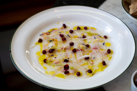 Carpaccio di pesce.