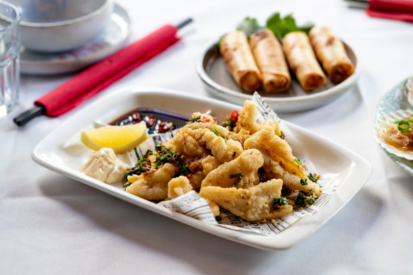 Salt and pepper calamari.