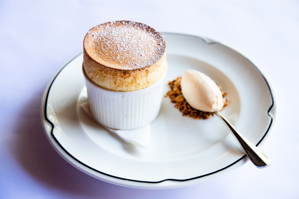 Bistro Moncur’s passionfruit souffle.