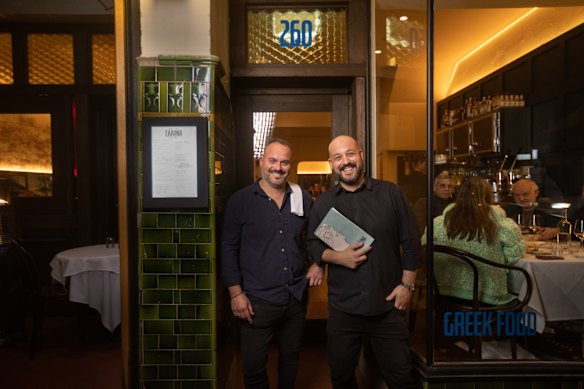 Salona owners Stavros and Alex Konis.