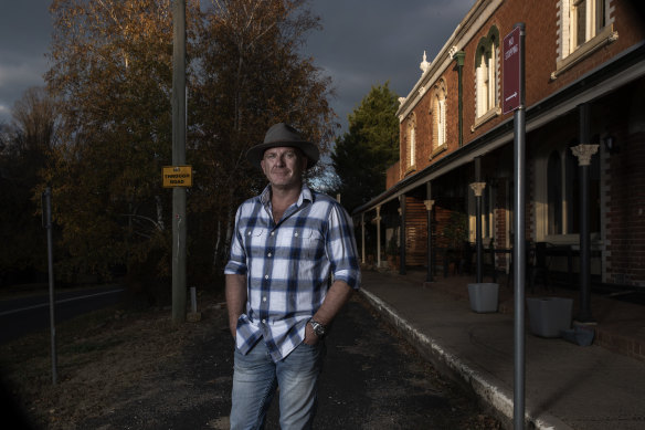 Chef and restaurateur Matt Moran outside the pub.