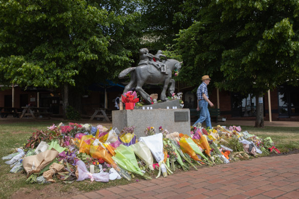 The memorial site in Daylesford.