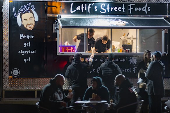 Outside the Campbellfield food truck.