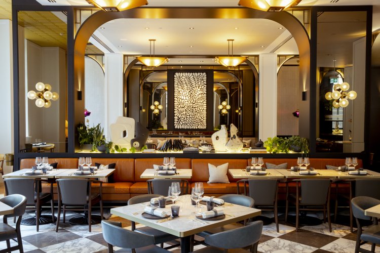 Glamorous Brasserie 1930 serves modern classics highlighting small-batch farmers and growers