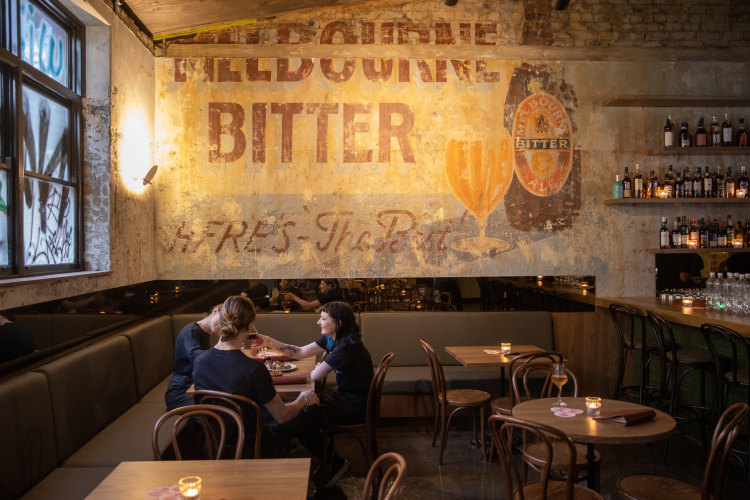 The Melbourne Bitter mural at Odd Culture in Fitzroy.