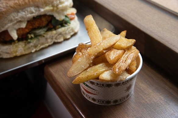 Add-ons include home-style hand-cut chips. 