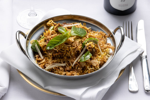 Lamb biryani at Cafe Southall.
