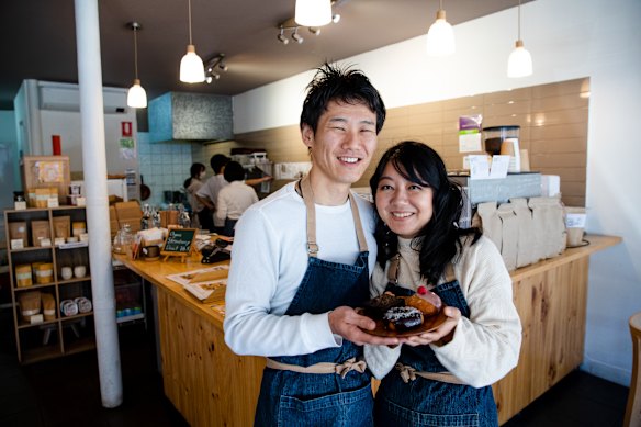 Yu Ozone and her husband Masa at Comeco.