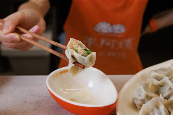 Fillings such as shrimp, pork and chives are delicate and carefully balanced.
