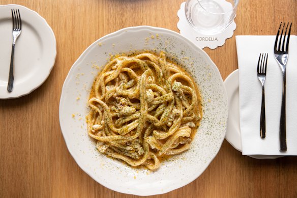 Moreton Bay bug pasta.