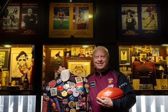 Brenden Campbell, historian, archivist, and museum custodian for the Fitzroy-Brisbane Lions Historical Society.