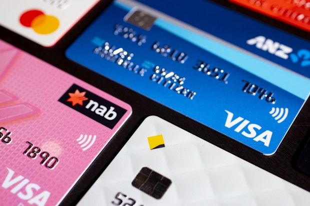 Credit card from the big four banks: ANZ, CBA, NAB and Westpac.