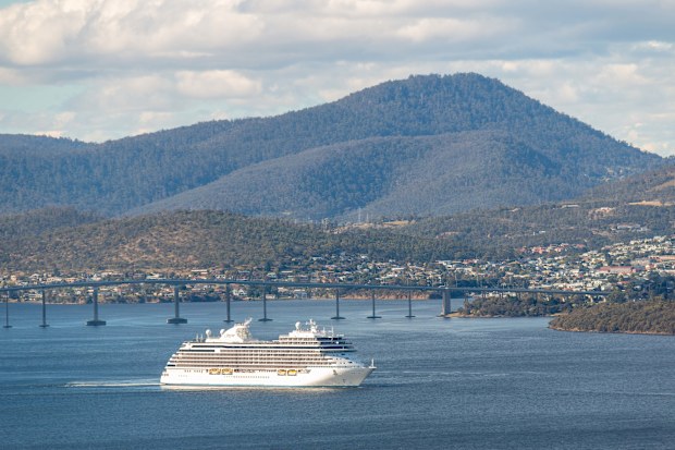 Hobart, Tasmania can be reached on short cruises.