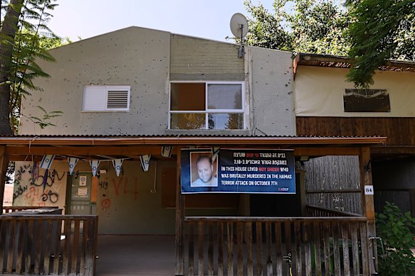 The home of Noy Shosh, who was murdered by Hamas during the October 7 attack in Kibbutz Be’eri.