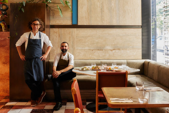 Chef and co-owner Murat Ovaz (left) and chef Frank Berardi are combining culinary influences.