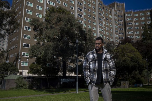 Barry Berih is a youth worker and public tenant at the North Melbourne public housing estate.