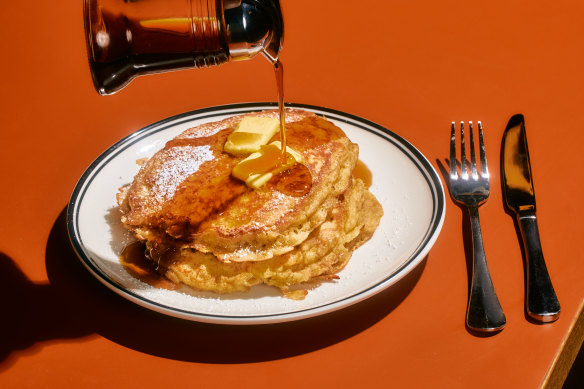 Pancakes and other comfort food headline at Ghosty’s Diner.