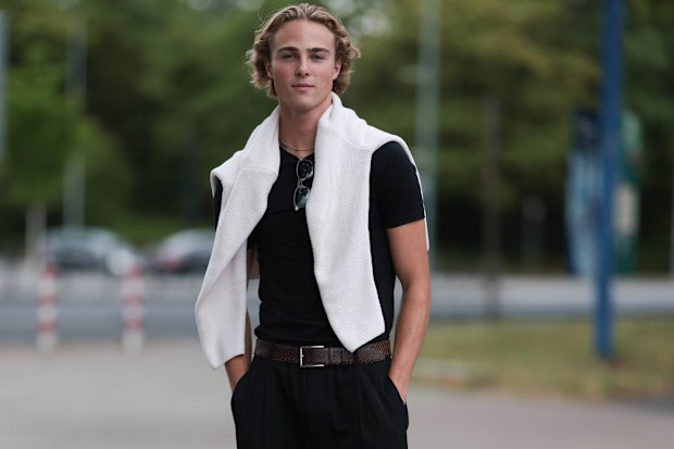 Moritz Rüdiger at the RIANI CRUISE 4.0. Dreamland at RSR Steiger Düsseldorf 1 on July 19, 2025 in Duesseldorf, Germany