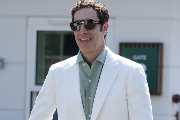 Sacha Baron Cohen attends day thirteen of the 2026 Wimbledon Tennis Championships 